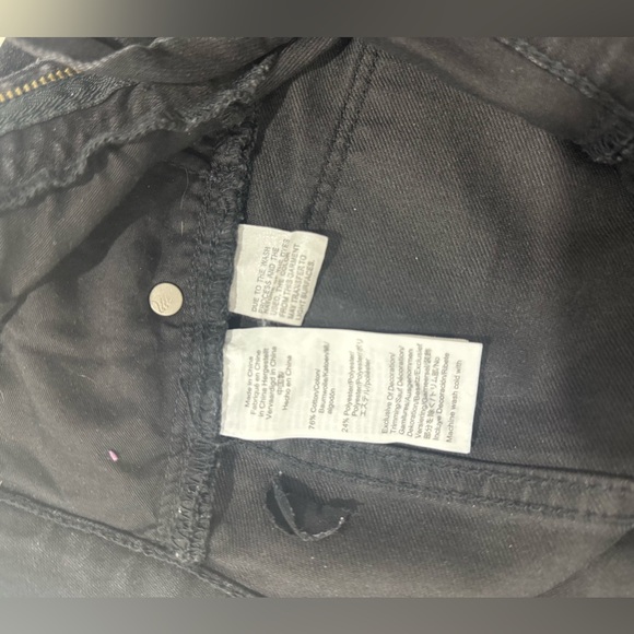 Madewell Women's, slim wide-leg crop Jeans Black size 26 - Picture 12 of 14